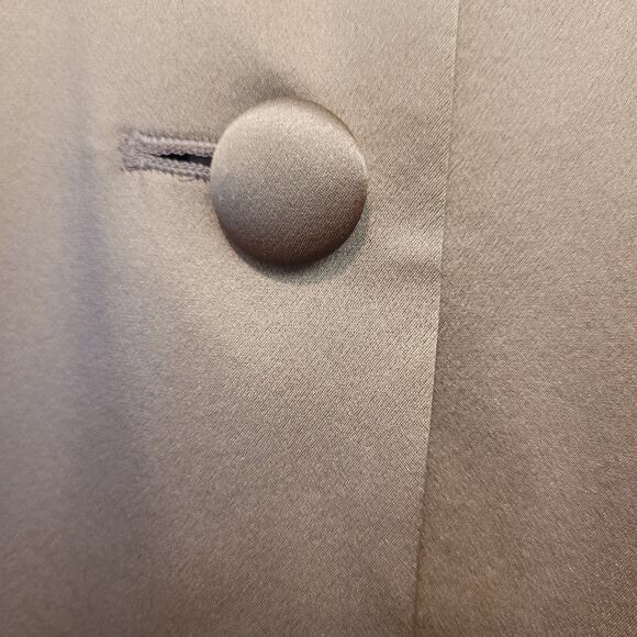 Talbots 100% Silk Caramel Jacket Women’s Size 10 Lightweight Button Front Coat - Picture 3 of 11